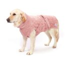 Hundebademantel aus Bio-Baumwolle "Pink Berry" M